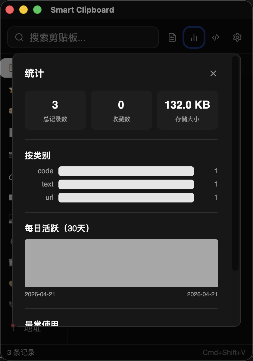 统计面板